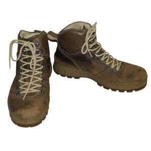 ECCO Track Genuine Footwear Leather Lace-Up Ankle Boots Hiking Work Chore Size 9